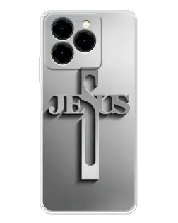 Чохол для Ulefone Note 20 Pro з картинкою «Металевий хрест Jesus» Чохол для Ulefone Note 20 Pro з картинкою «Металевий хрест Jesus»