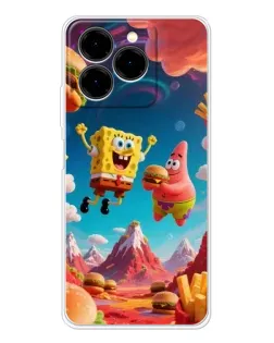 Чехол для Ulefone Note 20 Pro с картинкой «Космический фастфуд» Чехол для Ulefone Note 20 Pro с картинкой «Космический фастфуд»