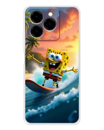 Чехол для Ulefone Note 20 Pro с картинкой «Губка Боб серфингист» Чехол для Ulefone Note 20 Pro с картинкой «Губка Боб серфингист»