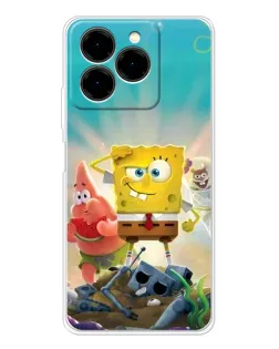 Чехол для Ulefone Note 20 Pro с картинкой «Спанч Боб победитель»