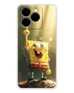 Чехол для Ulefone Note 20 Pro с картинкой «Сияющий Спанч Боб»