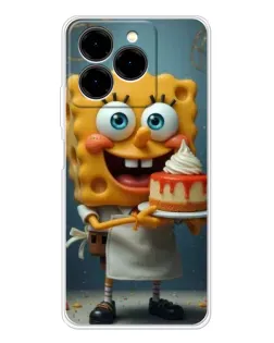 Чехол для Ulefone Note 20 Pro с картинкой «Повар Спанч Боб»