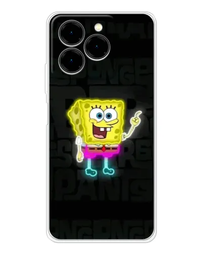 Чехол для Ulefone Note 20 Pro с картинкой «Неоновый Губка Боб» Чехол для Ulefone Note 20 Pro с картинкой «Неоновый Губка Боб»