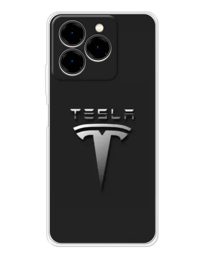 Чехол для Ulefone Note 20 Pro с картинкой «Стальной логотип Tesla» Чехол для Ulefone Note 20 Pro с картинкой «Стальной логотип Tesla»