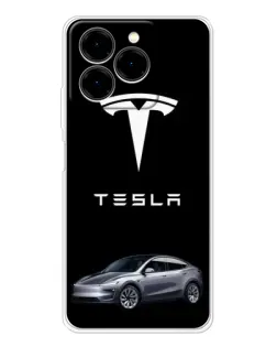 Чехол для Ulefone Note 20 Pro с картинкой «Tesla Model Y»