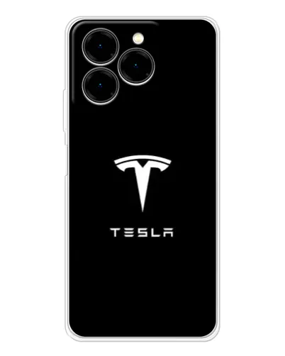 Чехол для Ulefone Note 20 Pro с картинкой «Tesla White Logo» Чехол для Ulefone Note 20 Pro с картинкой «Tesla White Logo»