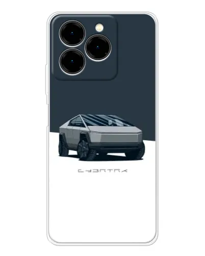 Чехол для Ulefone Note 20 Pro с картинкой «Серебристый Cybertruck Tesla» Чехол для Ulefone Note 20 Pro с картинкой «Серебристый Cybertruck Tesla»