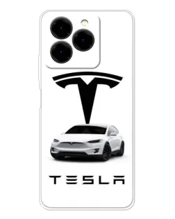 Чехол для Ulefone Note 20 Pro с картинкой «Tesla White Style»