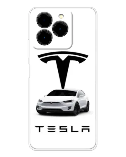 Чехол для Ulefone Note 20 Pro с картинкой «Tesla White Style» Чехол для Ulefone Note 20 Pro с картинкой «Tesla White Style»