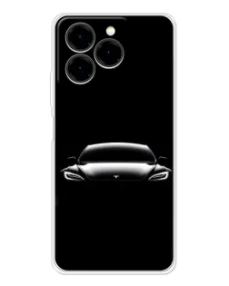 Чехол для Ulefone Note 20 Pro с картинкой «Фары Tesla Night»