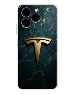 Чехол для Ulefone Note 20 Pro с картинкой «Мраморная Tesla Gold»