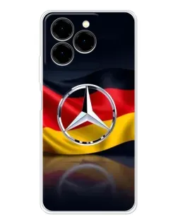 Чехол для Ulefone Note 20 Pro с картинкой «Mercedes — флаг Германии»