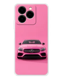 Чехол для Ulefone Note 20 Pro с картинкой «Розовый Mercedes AMG»