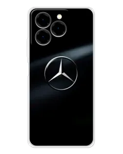 Чехол для Ulefone Note 20 Pro с картинкой «Mercedes на металле»
