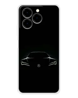 Чохол для Ulefone Note 20 Pro з картинкою «Mercedes — силует авто»