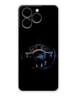 Чехол для Ulefone Note 20 Pro с картинкой «Салон Audi — руль»