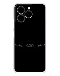 Чехол для Ulefone Note 20 Pro с картинкой «Audi — световой подпись»