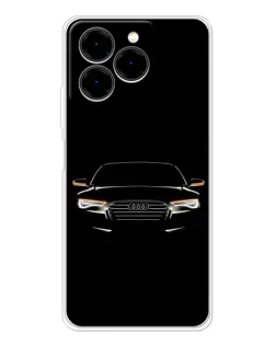 Чехол для Ulefone Note 20 Pro с картинкой «Audi — ночной контур»