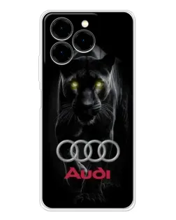 Чехол для Ulefone Note 20 Pro с картинкой «Пантера и Audi»