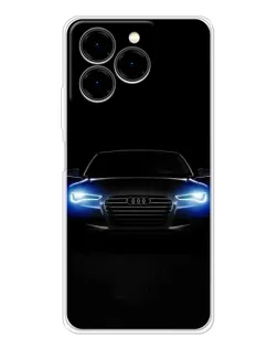 Чехол для Ulefone Note 20 Pro с картинкой «Audi в неоне»