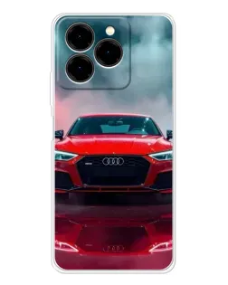 Чехол для Ulefone Note 20 Pro с картинкой «Audi RS — красный стиль»