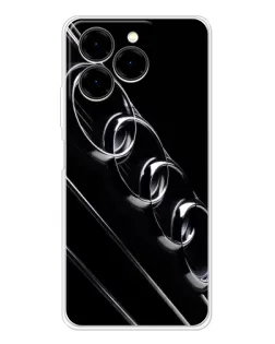 Чехол для Ulefone Note 20 Pro с картинкой «Audi — абстрактные кольца»