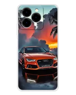 Чехол для Ulefone Note 20 Pro с картинкой «Audi — закат»