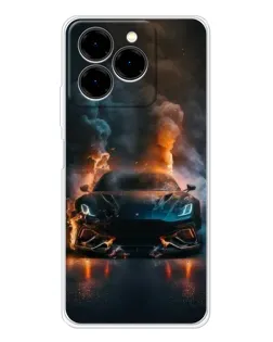 Чехол для Ulefone Note 20 Pro с картинкой «Lamborghini дымная эстетика»