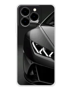 Чехол для Ulefone Note 20 Pro с картинкой «Lamborghini фары детализация»