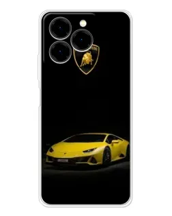 Чехол для Ulefone Note 20 Pro с картинкой «Lamborghini желтый акцент»