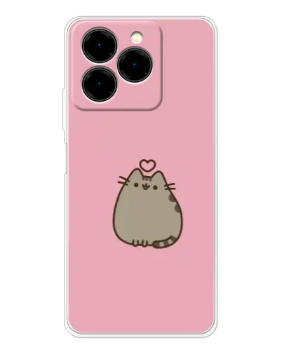 Чехол для Ulefone Note 20 Pro с картинкой «Pusheen сердце» Чехол для Ulefone Note 20 Pro с картинкой «Pusheen сердце»