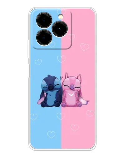 Чохол для Ulefone Note 20 Pro з картинкою «Stitch та Angel Love»