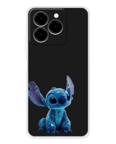 Чехол для Ulefone Note 20 Pro с картинкой «Стич на черном»