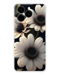 Чехол для Ulefone Note 20 Pro с картинкой «Белые маргаритки макро»