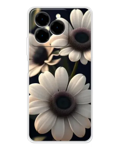 Чехол для Ulefone Note 20 Pro с картинкой «Белые маргаритки макро» Чехол для Ulefone Note 20 Pro с картинкой «Белые маргаритки макро»