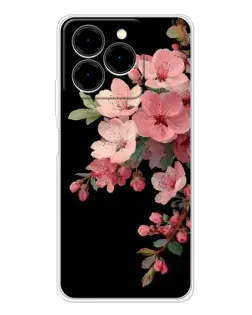 Чехол для Ulefone Note 20 Pro с картинкой «Розовая ветка сакуры»