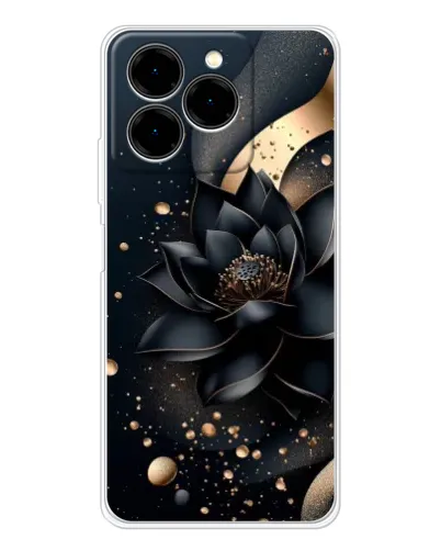 Чехол для Ulefone Note 20 Pro с картинкой «Черный лотос» Чехол для Ulefone Note 20 Pro с картинкой «Черный лотос»