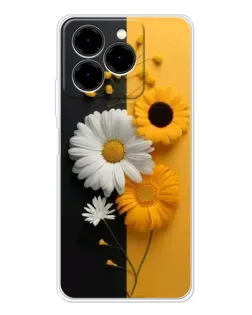 Чехол для Ulefone Note 20 Pro с картинкой «Подсолнух и ромашка»