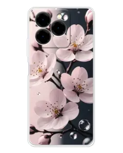 Чехол для Ulefone Note 20 Pro с картинкой «Нежная сакура и капли» Чехол для Ulefone Note 20 Pro с картинкой «Нежная сакура и капли»