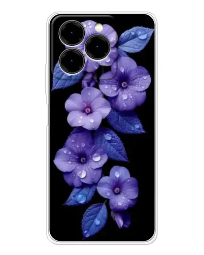 Чехол для Ulefone Note 20 Pro с картинкой «Фиолетовые цветы с росою» Чехол для Ulefone Note 20 Pro с картинкой «Фиолетовые цветы с росою»