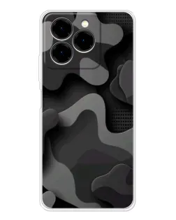 Чехол для Ulefone Note 20 Pro с картинкой «Темный абстрактный камуфляж»