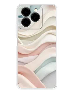 Чехол для Ulefone Note 20 Pro с картинкой «Пастельные нежные волны»