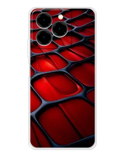 Чехол для Ulefone Note 20 Pro с картинкой «Красная глянцевая сетка» Чехол для Ulefone Note 20 Pro с картинкой «Красная глянцевая сетка»