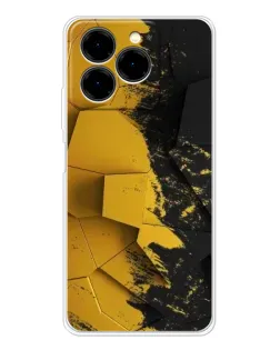 Чехол для Ulefone Note 20 Pro с картинкой «Золотые осколки геометрии»