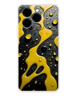 Чехол для Ulefone Note 20 Pro с картинкой «Жидкое желтое золото»