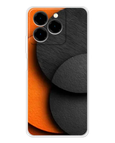 Чехол для Ulefone Note 20 Pro с картинкой «Геометрия оранжевых кругов» Чехол для Ulefone Note 20 Pro с картинкой «Геометрия оранжевых кругов»