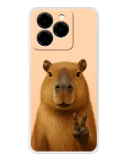 Чехол для Ulefone Note 20 Pro с картинкой «Капибара виктория»