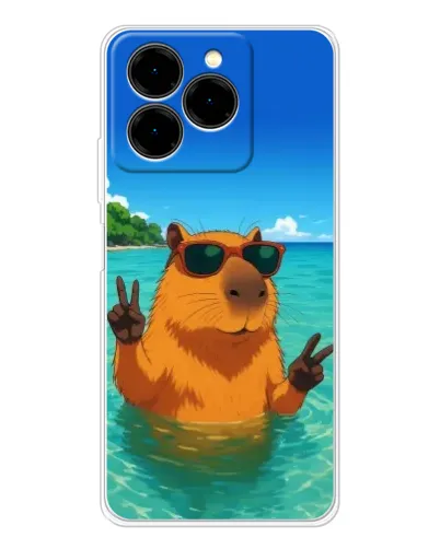 Чехол для Ulefone Note 20 Pro с картинкой «Морская капибара» Чехол для Ulefone Note 20 Pro с картинкой «Морская капибара»
