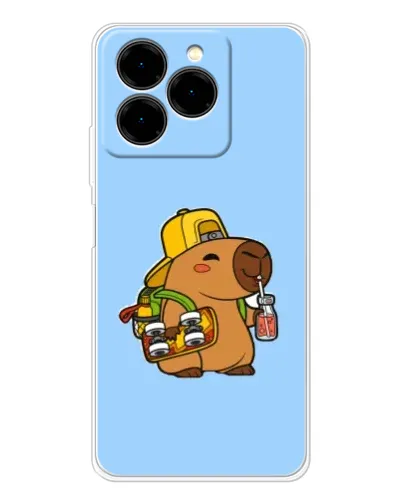 Чехол для Ulefone Note 20 Pro с картинкой «Капибара на скейте» Чехол для Ulefone Note 20 Pro с картинкой «Капибара на скейте»