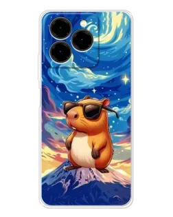 Чехол для Ulefone Note 20 Pro с картинкой «Капибара Ван Гога»